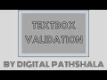 Class 12 L-2 CSS Javascript Textbox Validation Alert Message for Textbox By Digital Pathshala