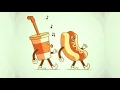 It s Been a Long Long Time Retro Hotdog and Coke Animated Gif Music Cartoon