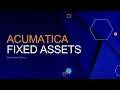 Acumatica Fixed Assets