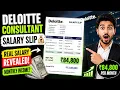 Deloitte Consultant Salary Slip Deloitte Consultant Job Salary