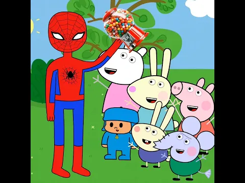 AYER VINO SPIDERMAN 🕸️⁉️ #peppapig #spiderman