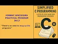 30 Format Specifier s Practical Program in C