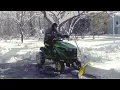 John Deere Snow Plow Blade Attachment Easily Clear Driveway