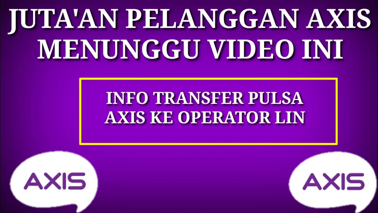 Cara Bagi Pulsa Axis Ke Semua Oprator || Transfer Pulsa Ke Semua Oprator. 