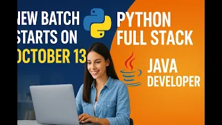 New Batch Starting Oct 13 Python Full Stack Java Developer Course Yajentio Training Academy