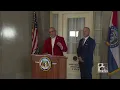 Missouri secretary of state holds news conference on LGBTQ story time at Columbia library