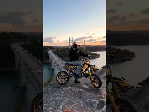 Sunset, Supermoto & friends β€οΈ #supermoto #dirtbike #bikelife