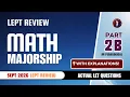 Math Major Part 2-B Let Review 50 Items SEPTEMBER 2026 LET