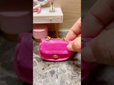 ASMR pack my mini bag 🎀 Pink