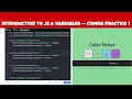 Introduction to JS Variables Coding Practice 1 Color Picker
