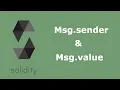Msg sender and Msg value in Solidity Solidity Tutorial