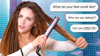 Straightening My Hair Reading Disturbing DMs