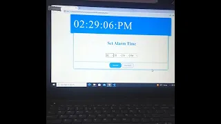 Alarm Clock Using Vanilla JavaScript In English