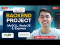 Build a Project using Node js Express JS MySQL
