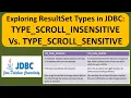 Exploring ResultSet Types in JDBC TYPE - SCROLL