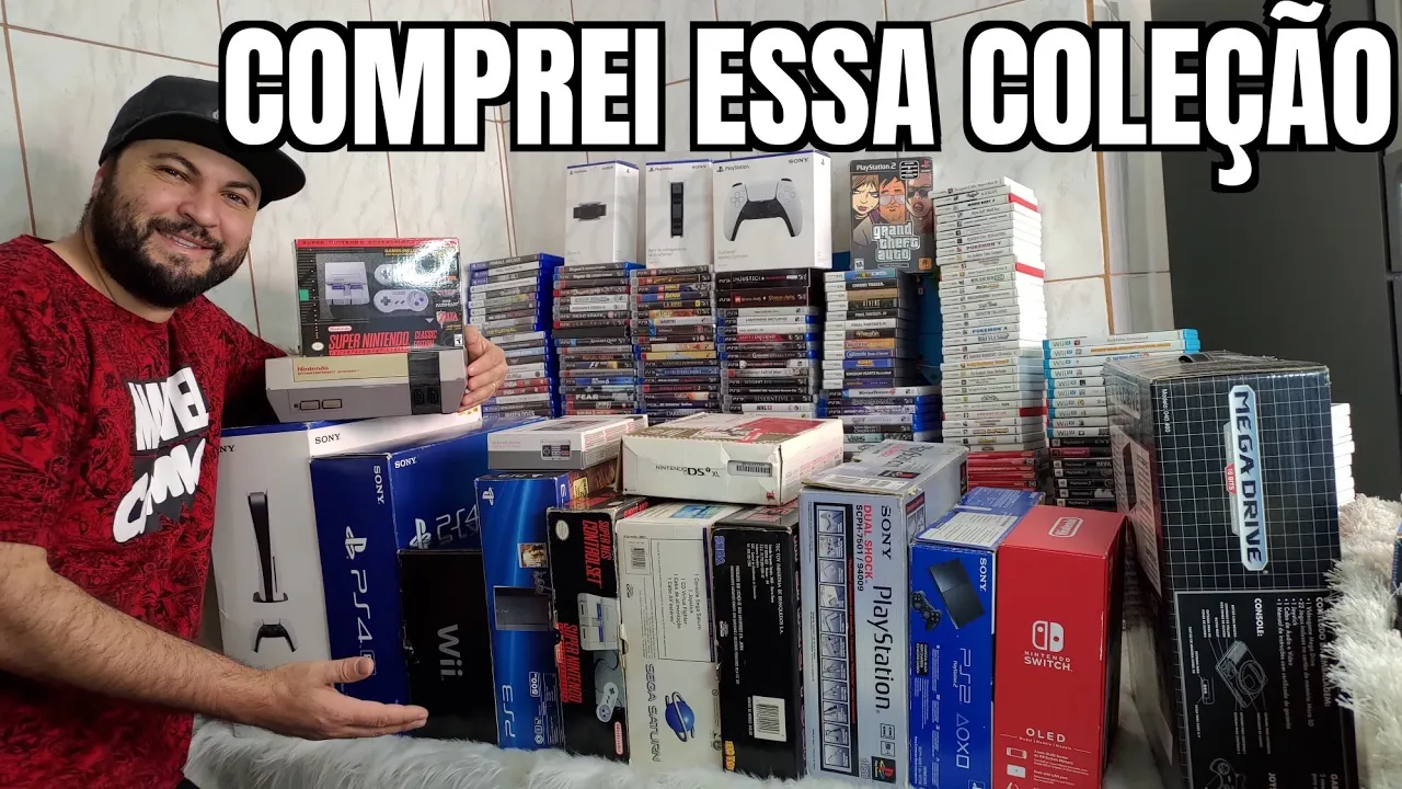 Comprei uma Coleção de Video games