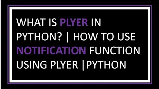 Send notifications to your computer using python Notifications In Python Plyer Module