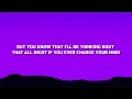 Calum Scott - If You Ever Change Your Mind (Lyrics)