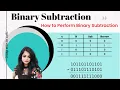 Binary Subtraction How To Subtract Binary Numbers With Examples Binary Subtraction Rules