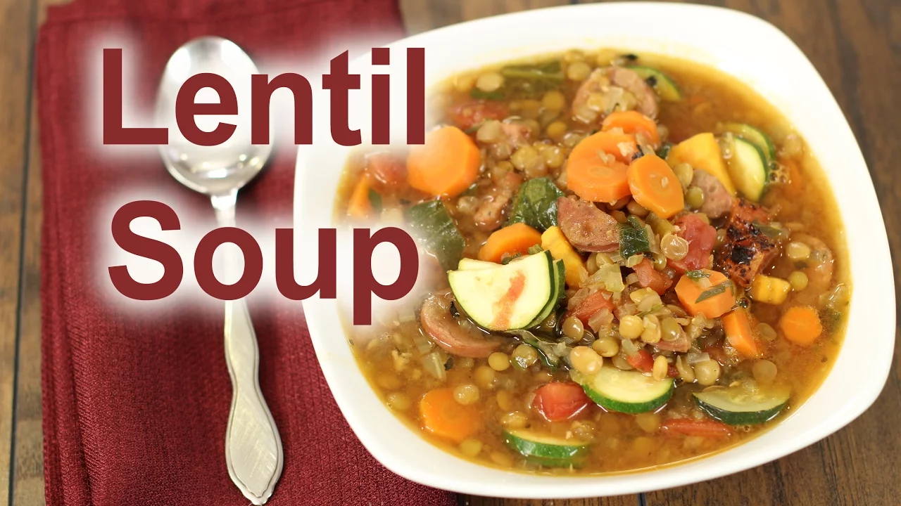 Homemade Lentil Soup Recipe With Sausage   Rockin Robin Cooks