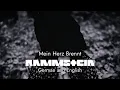 Rammstein - Mein Herz Brennt - English and German lyrics