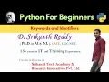 PYTHON-Keywords and Identifiers In Telugu