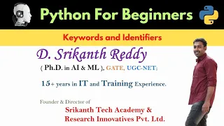 PYTHON-Keywords and Identifiers In Telugu