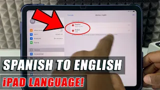 How to Change your iPad Language from Spanish to English