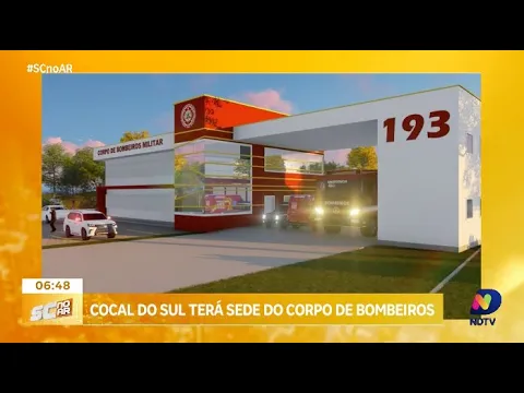 Ordem de serviço assinada: Cocal do Sul terá sede própria do Corpo de Bombeiros