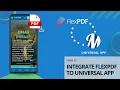 Upload PDF-only Issue via Flex PDF Universal App Integration MagLoft s Universal App
