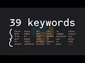 39 keywords of python
