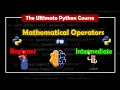 Mathematical Operators The Ultimate Python Course BrainyHub