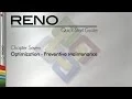 RENO 9 Quick Start Guide Chapter 7 Optimization Preventive Maintenance