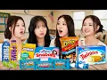 Download Lagu Korean Pop Idols try Viral American Snacks for the First Time (ft. Candy Shop)