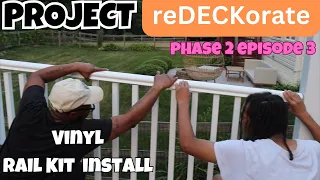PROJECT reDECKorate PHASE TWO Episode 3 Veranda Traditional PolyComposite Rail Kit