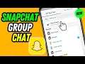 How to make a gc on snapchat Create group chat on snapchat