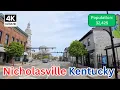 Driving Through Nicholasville Kentucky in 4K Scenic Small City Tour in Jessamine County