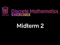 Discrete Mathematics Midterm 2 Solutions
