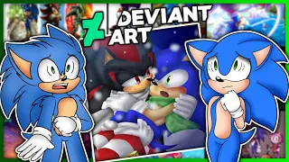 Movie Sonic and Modern Sonic Visit DeviantArt - THE HORROR