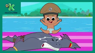 Maha Shark Ne Liya Baby Singham Se Panga!😱🦈| Baby Little Singham👶| Watch Cartoon😍| @DiscoveryKidsIN​