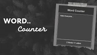 How to make Word Counter using Html Css and javaScript Easy Method