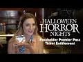 Passholder Premier Pass Tip Halloween Horror Nights