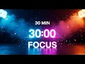 30 Minute Focus Timer Time Is Gold Poetry Deep Productivity Countdown