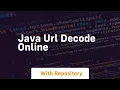java url decode online