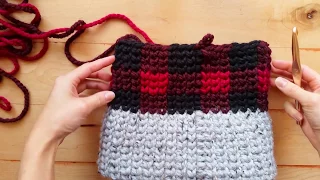 Decrease for Split-single Crochet A K A waistcoat stitch knit stitch