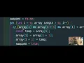 Bubble Sort Algorithm in JS