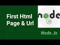 First Html Page Routing Part Node Js tutorial in Hindi 2021