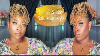 simple and easy way to style your natural hair