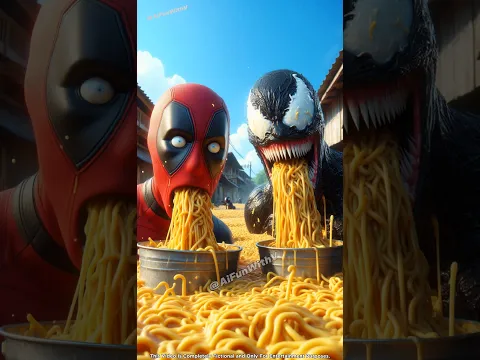 Spiderman ke gaon mei aa gayi noodles ki baadh 😮 #spiderman #shorts