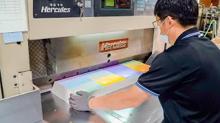 Mass Production Of Notebooks A Paper Manufactory Of Korea 